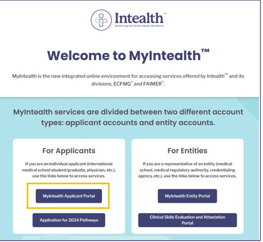 how to register to ECFMG