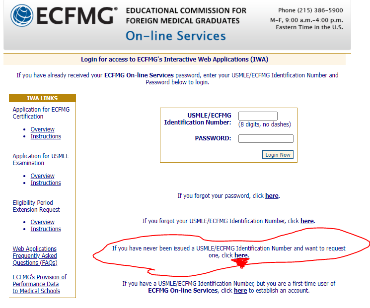 how to apply to ECFMG