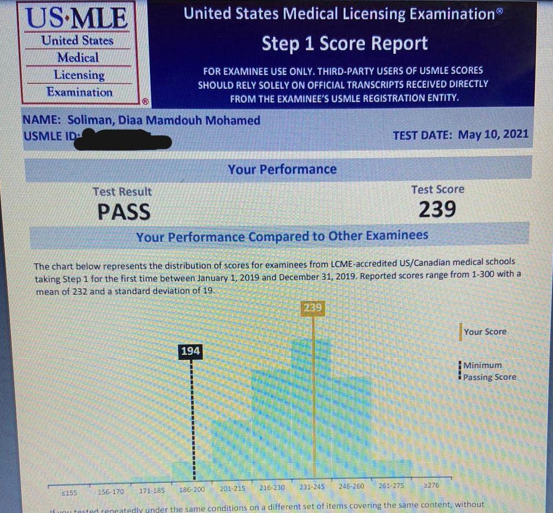 DR Diaa soliman​ - USMLE Step 1 Experience