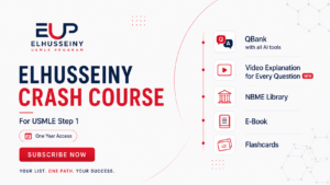 ELHusseiny Crash Course for Step 1 (Qbanks + Qbank videos for 1 Year)