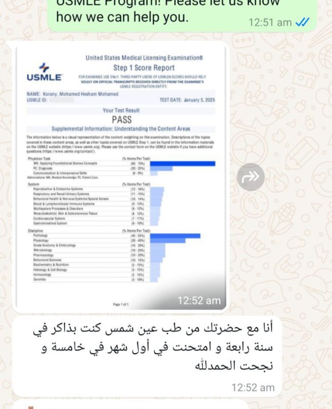 Dr Mohamed Hesham usmle step 1 experience