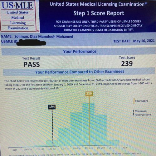 DR Diaa soliman​ - USMLE Step 1 Experience